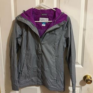 Columbia gray rain jacket